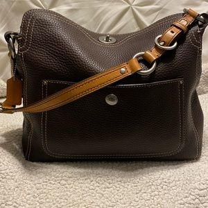 Coach brown shoulder bag